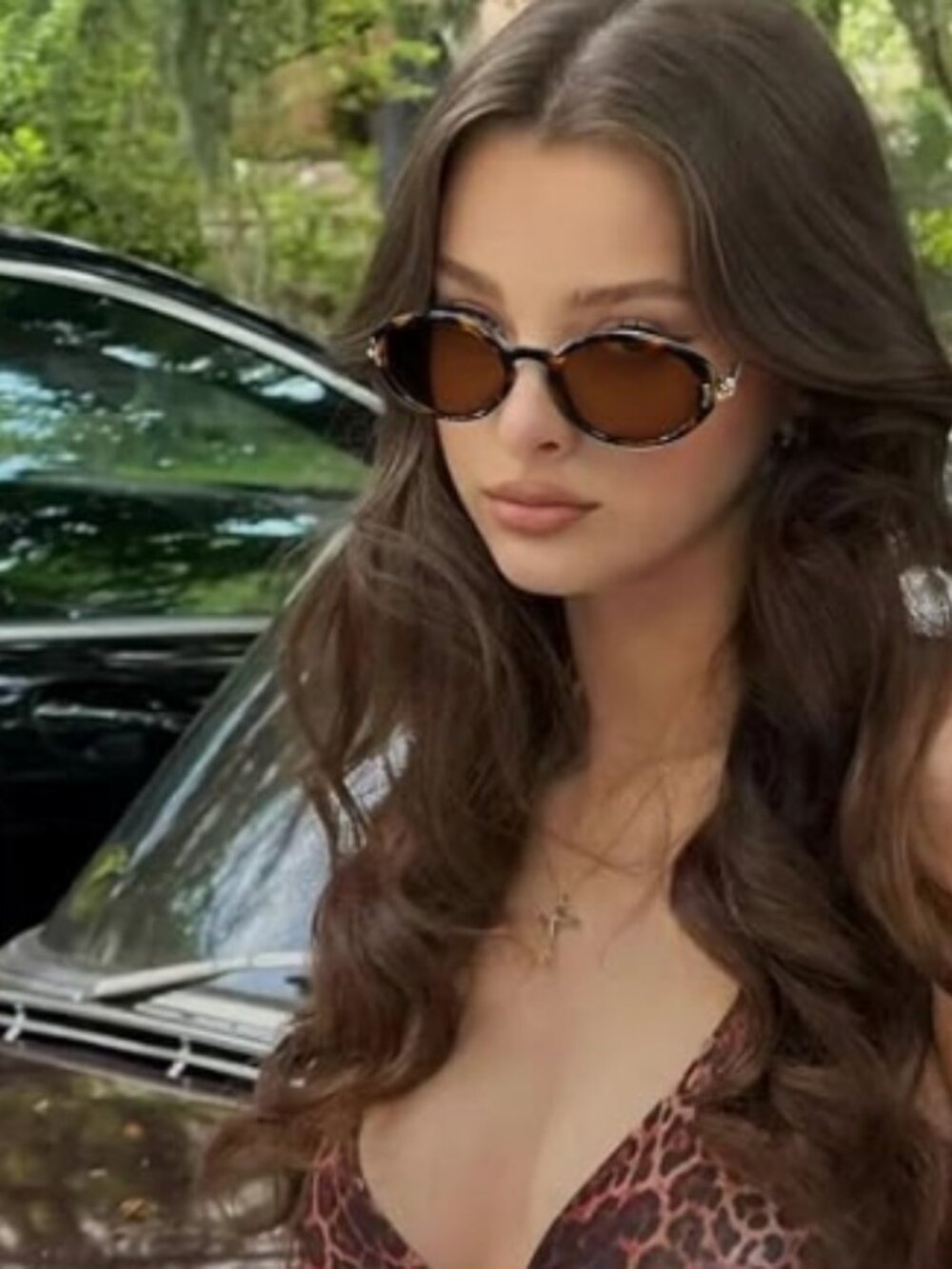 Retro Oval Sunglasses Womens